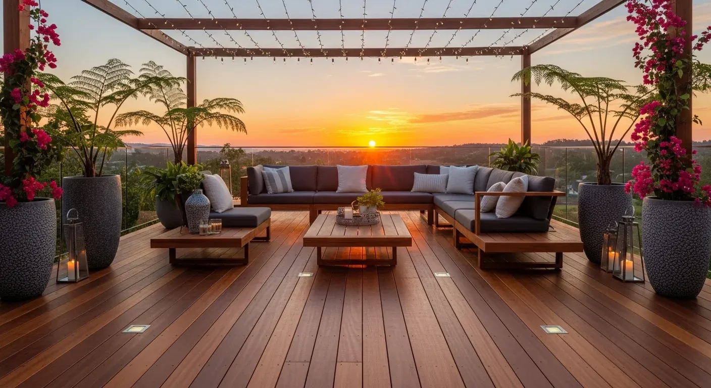How to create a stunning outdoor entertaining area with balau decking?
